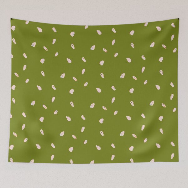 Item preview, Butterfly Wing Inspired Soft Pastel Scatter Dot- Speckle RR40 Green designed and sold by HueyDesign.