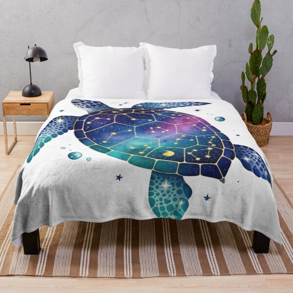 Item preview, Starry Night Sea Turtle Constellation Art designed and sold by zoughlal.