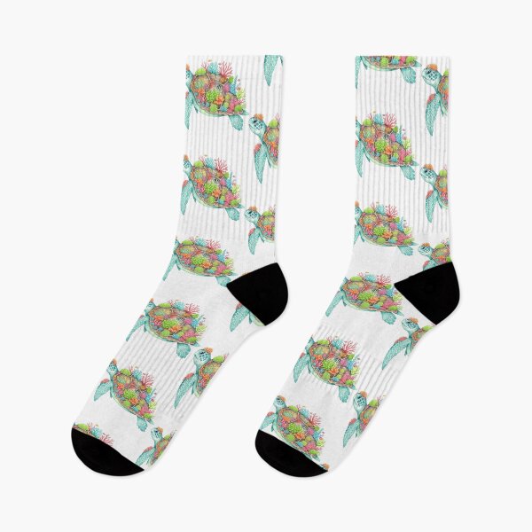 Item preview,  Vibrant Coral Reef Sea Turtle Marine Life designed and sold by zoughlal.