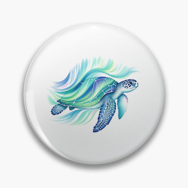 Item preview,  Glowing Aurora Sea Turtle Northern Lights designed and sold by zoughlal.