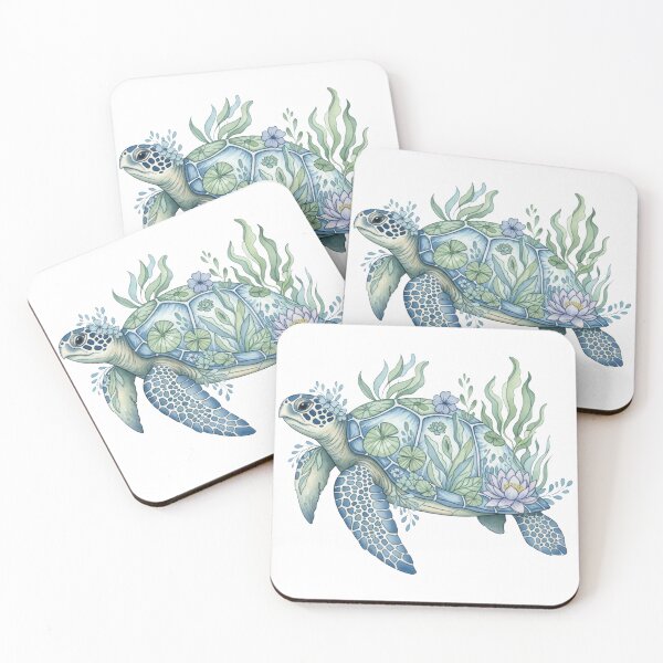 Item preview,  Aquatic Botanical Sea Turtle Water Plants designed and sold by zoughlal.
