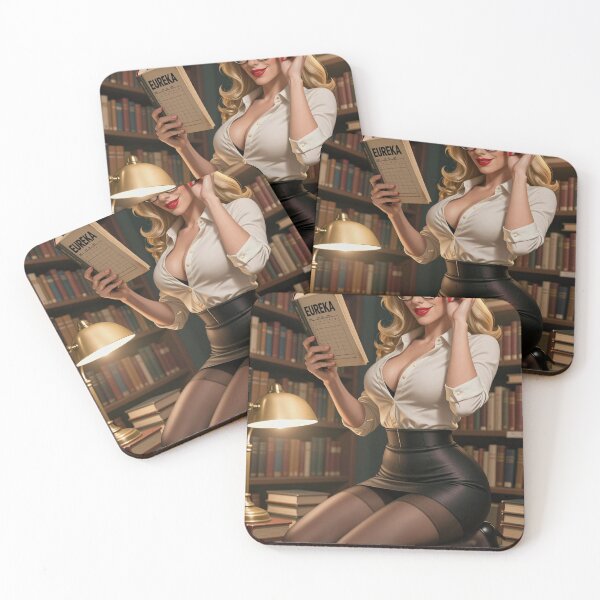 Item preview, Ilya blonde scholar eureka books library designed and sold by CathryneDelamort.