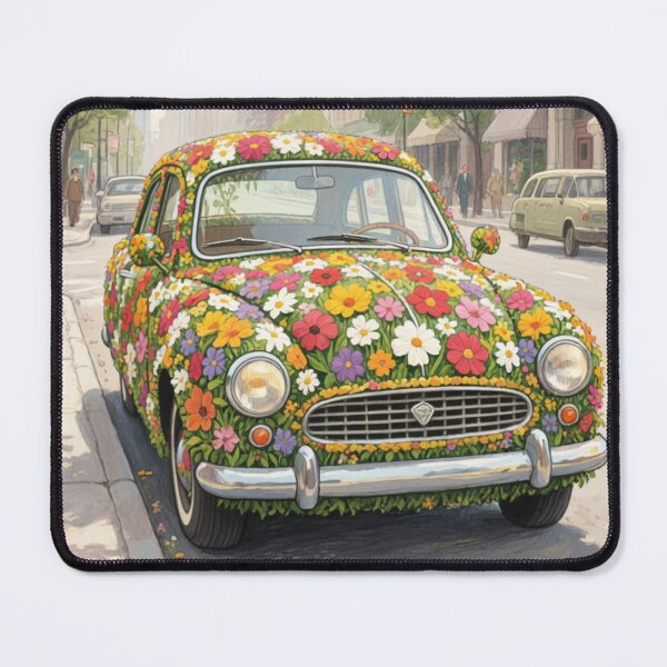 Item preview, Vintage Flower Car in the City designed and sold by Mary Spencer.