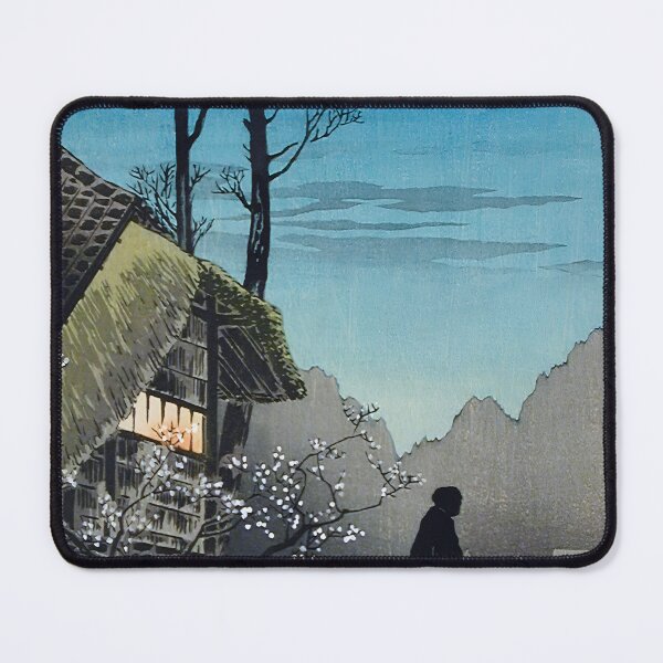 Item preview, Moonlight and Plum Blossoms in a Village - Hiroaki Takahashi Vintage Print designed and sold by Open Canvas.