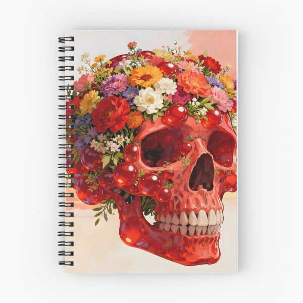 Item preview, A human skull, floral, made of red crystal designed and sold by Marcu Ioachim.