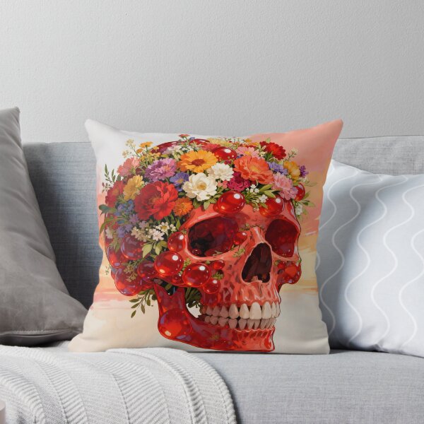 Item preview, A human skull, floral, made of red crystal designed and sold by Marcu Ioachim.