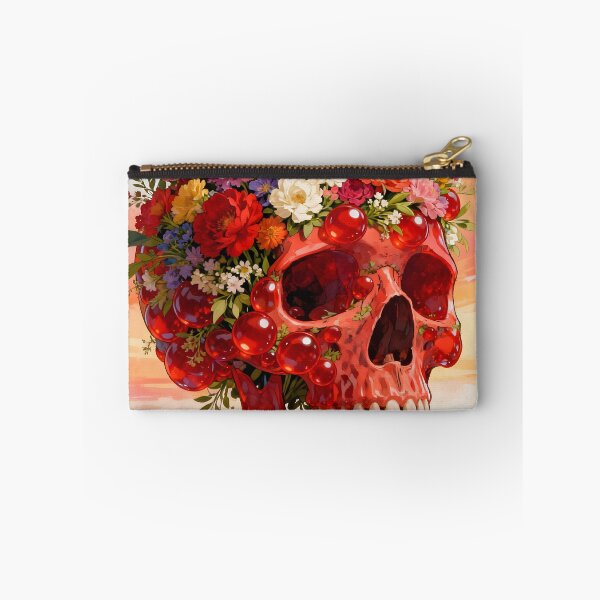 Item preview, A human skull, floral, made of red crystal designed and sold by Marcu Ioachim.