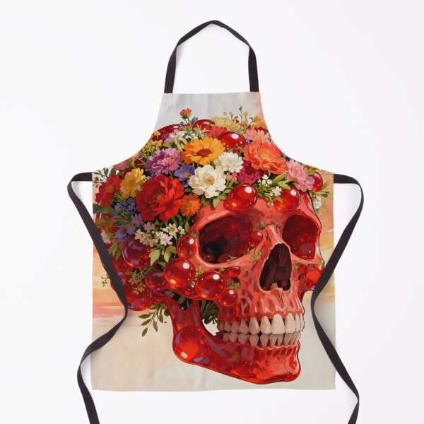 Item preview, A human skull, floral, made of red crystal designed and sold by Marcu Ioachim.