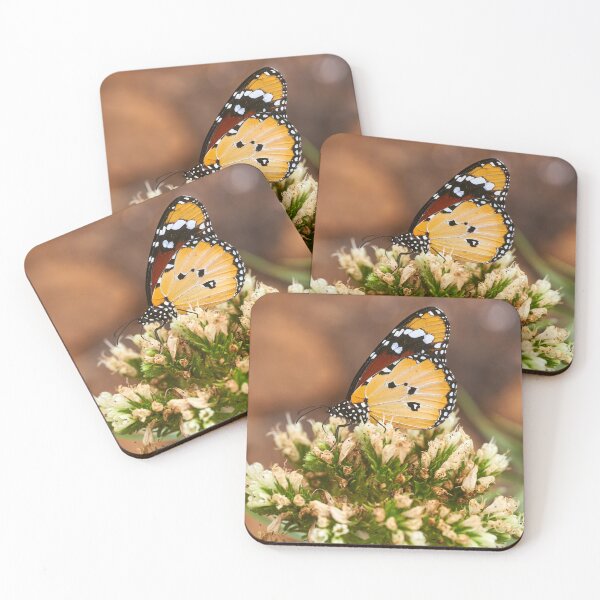 Item preview, Plain tiger butterfly on white flowers designed and sold by Imagerisium.