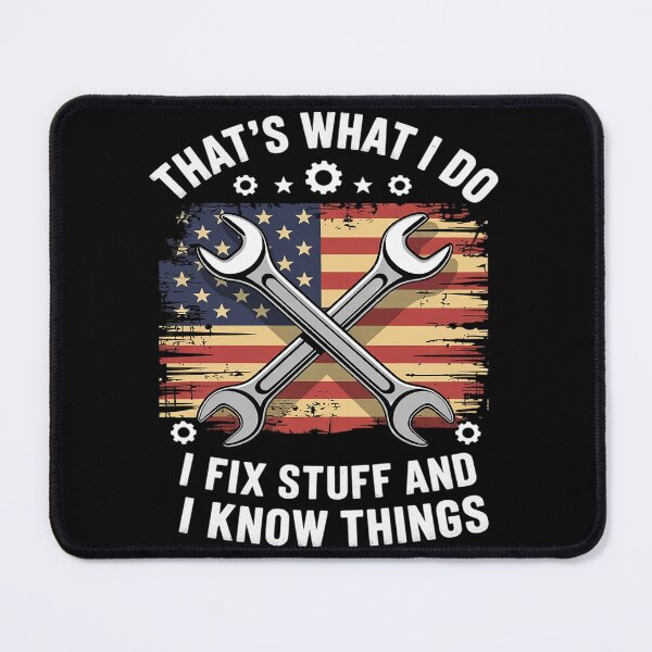 Item preview, Thats What I Do Fix Stuff USA Flag Car Mechanic Garage Men designed and sold by VerseFarm.