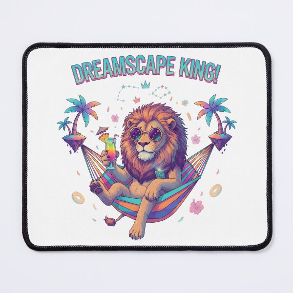 Item preview, Dreamscape King! Vaporwave Lion designed and sold by Dano-Designs.
