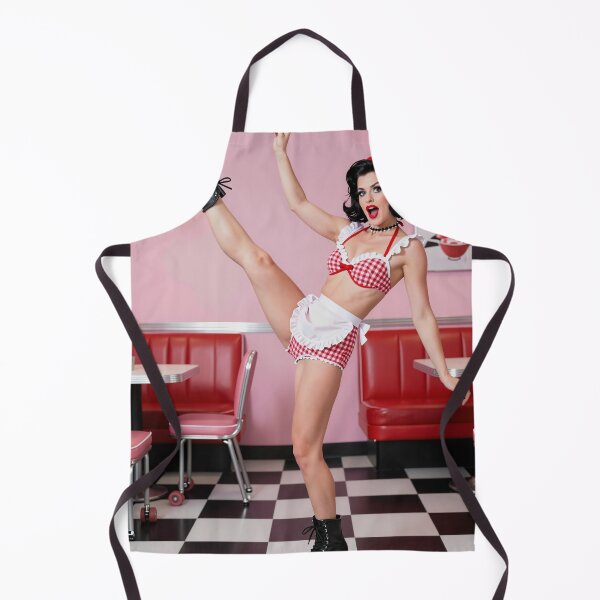 Item preview, Roller skater diner waitress balance pose designed and sold by CathryneDelamort.