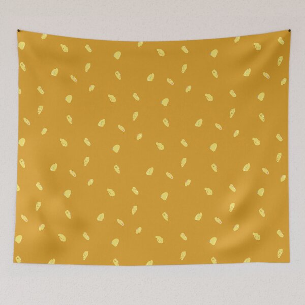 Item preview, Butterfly Wing Inspired Soft Pastel Scatter Dot - Speckle RR44 Mustard Gold designed and sold by HueyDesign.