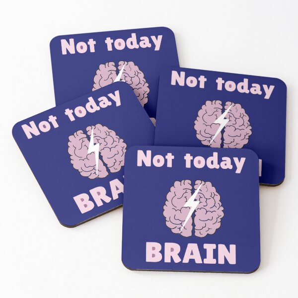 Item preview, Not Today Brain | Relatable Mental Health Design. designed and sold by Artistry-Nadia.