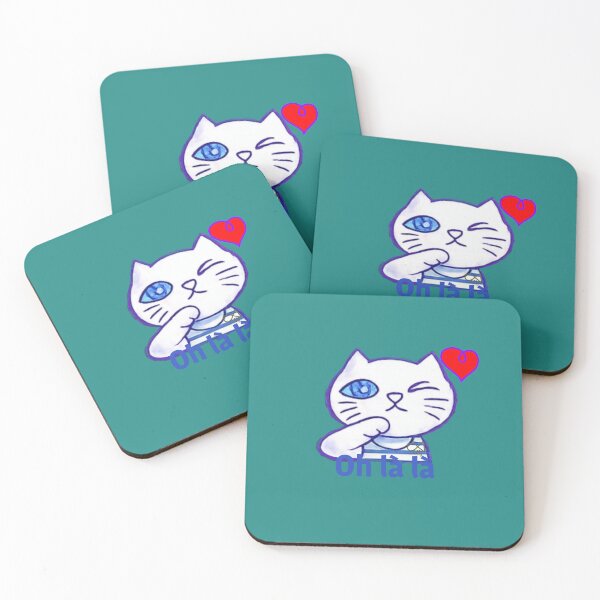 Item preview, LaMaisonOfMY MY FRENCH CAT SAILING INTO LOVE VALENTINES 2026 COLLECTION  NO. 22 On Green designed and sold by LaMaisonOfMY.