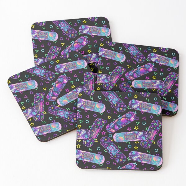 Item preview, Neon Retro Bandaid | Adhesive Plaster Pattern designed and sold by MerchYouSearch.