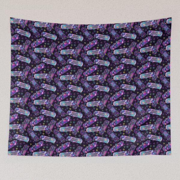 Item preview, Neon Retro Bandaid | Adhesive Plaster Pattern designed and sold by MerchYouSearch.