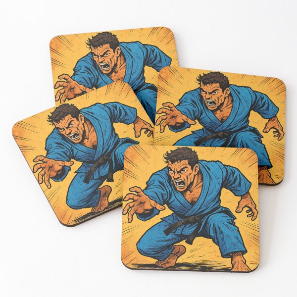 Item preview, Brazilian jiu-jitsu fighter | Comics stylCartoone -  designed and sold by ComicsFactory.