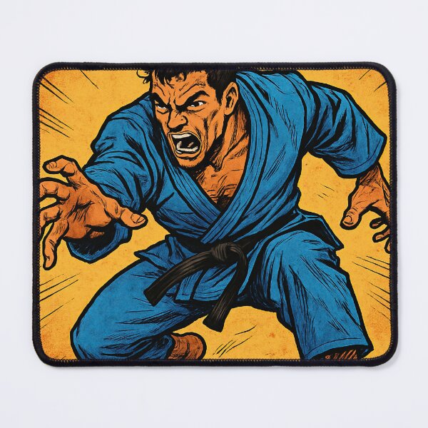Item preview, Brazilian jiu-jitsu fighter | Comics stylCartoone - designed and sold by ComicsFactory.