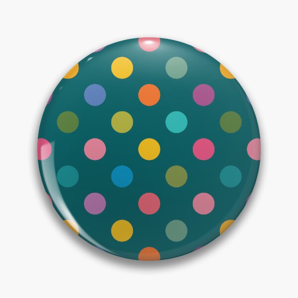 Item preview, Colorful Polka Dots on Teal designed and sold by DuckyRubin.
