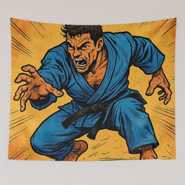 Item preview, Brazilian jiu-jitsu fighter | Comics stylCartoone -  designed and sold by ComicsFactory.