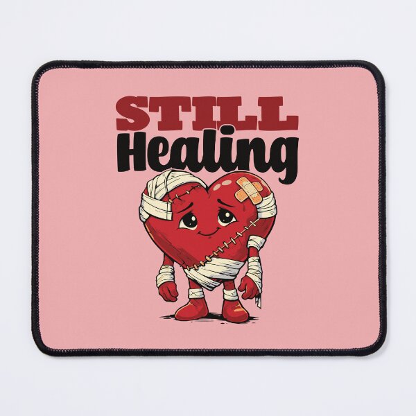 Item preview, Still Healing Cartoon Bandaged Heart designed and sold by TheJollyDoodle.