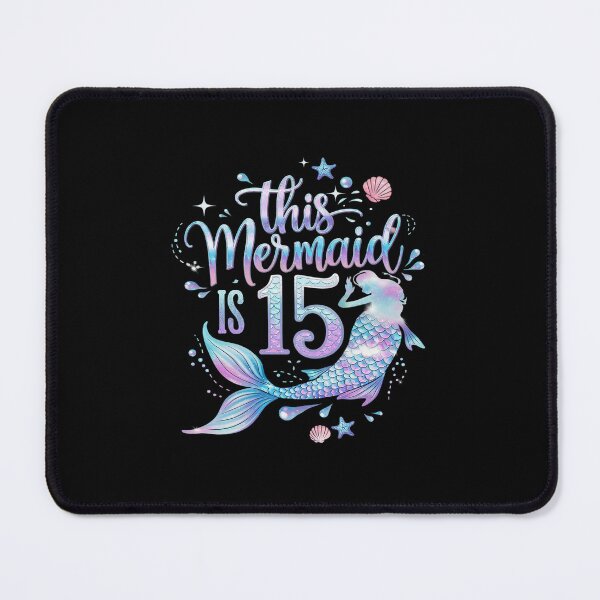 Item preview, 15th Birthday Girls 15yr 15 Year Old Mermaid Bday  designed and sold by MarkLeedsArt.