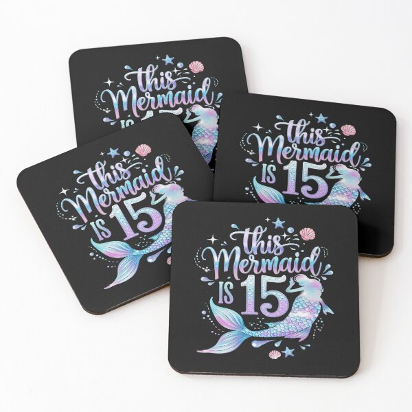 Item preview, 15th Birthday Girls 15yr 15 Year Old Mermaid Bday  designed and sold by MarkLeedsArt.
