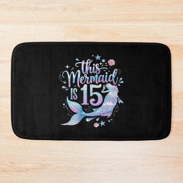 Item preview, 15th Birthday Girls 15yr 15 Year Old Mermaid Bday  designed and sold by MarkLeedsArt.