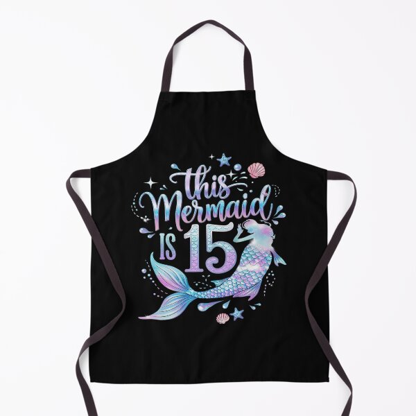 Item preview, 15th Birthday Girls 15yr 15 Year Old Mermaid Bday designed and sold by MarkLeedsArt.