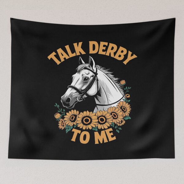 Item preview, Talk Derby To Me Funny Horse Racing Horse Lovers Mint Julep  designed and sold by KotexTemu.