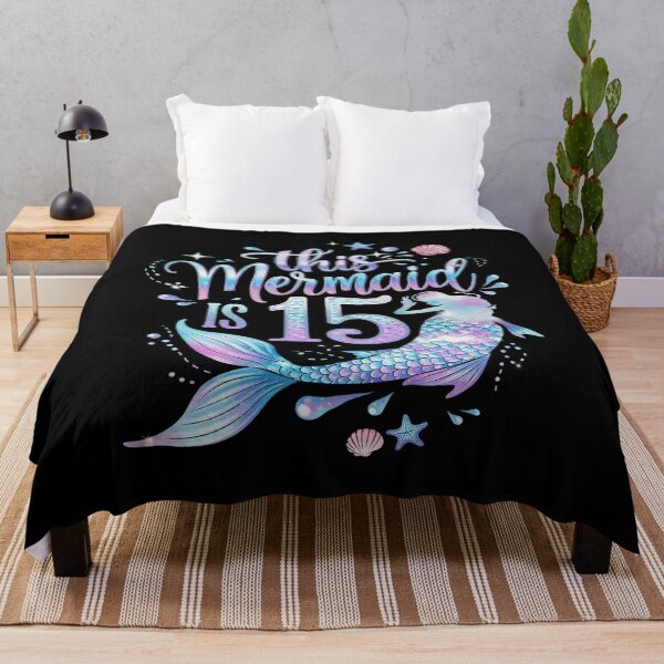 Item preview, 15th Birthday Girls 15yr 15 Year Old Mermaid Bday  designed and sold by MarkLeedsArt.