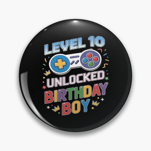 Item preview, Level 10 Unlocked Birthday Boy Video Game 10th Birthday  designed and sold by DigitaldeligArt.