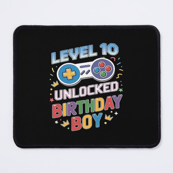 Item preview, Level 10 Unlocked Birthday Boy Video Game 10th Birthday designed and sold by DigitaldeligArt.