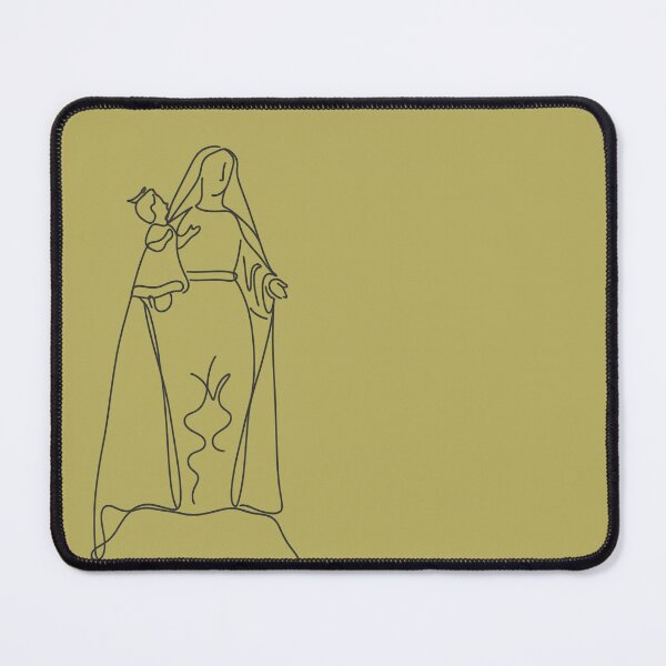 Item preview, Virgin Mary Minimalist Line Art – Catholic Religious Illustration for Schools and Churches designed and sold by @majovegana.