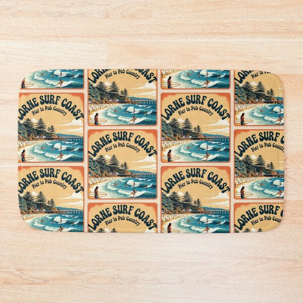 Item preview, Lorne Surf Coast Victoria - Vintage Australian Beach Poster designed and sold by Digital Dreams Arts.