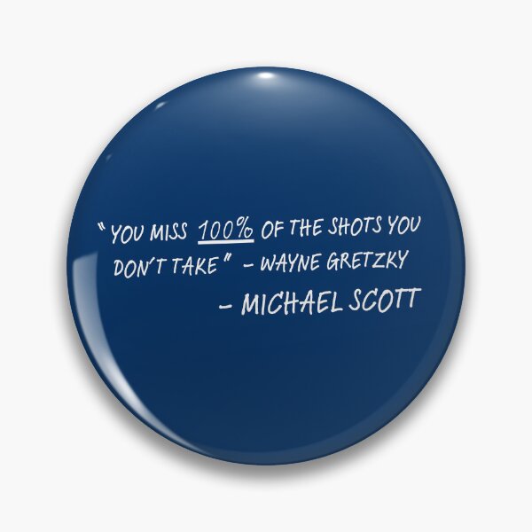 Item preview, Miss 100% of the Shots – Michael Scott Quote Tee (Light) designed and sold by ReferenceShirts.