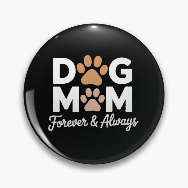 Item preview, Dog Mom Forever and Always - Chic Boho Paw Print Aesthetic designed and sold by The Real Life Symphony.