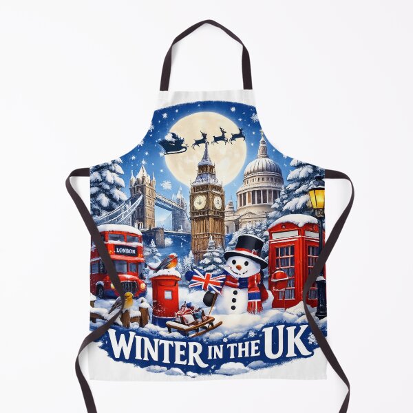 Item preview, Winter in the UK – Festive London Christmas Illustration | British Winter Scene Art designed and sold by GarnerSupplyCo.