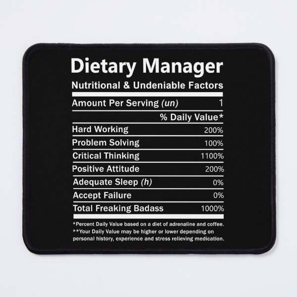 Item preview, Dietary Manager designed and sold by ginawilliams39.