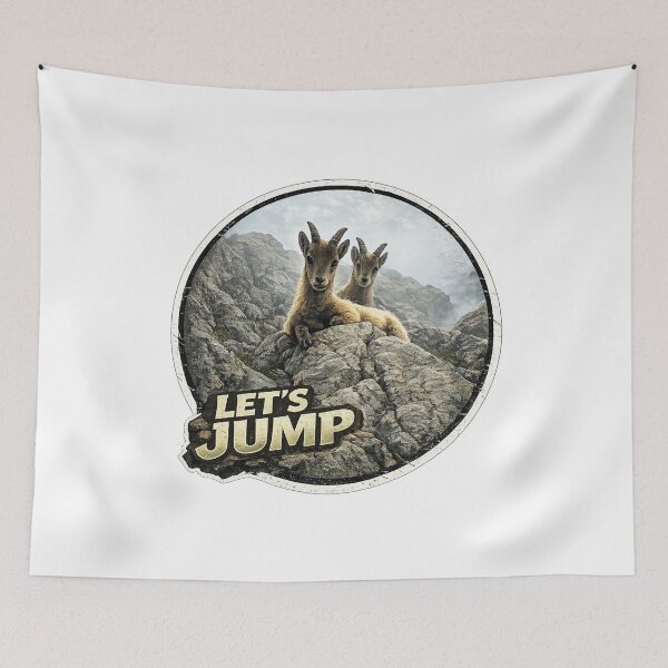 Item preview, Climb High, Jump Higher .Goat Gift designed and sold by BLAKZONE.
