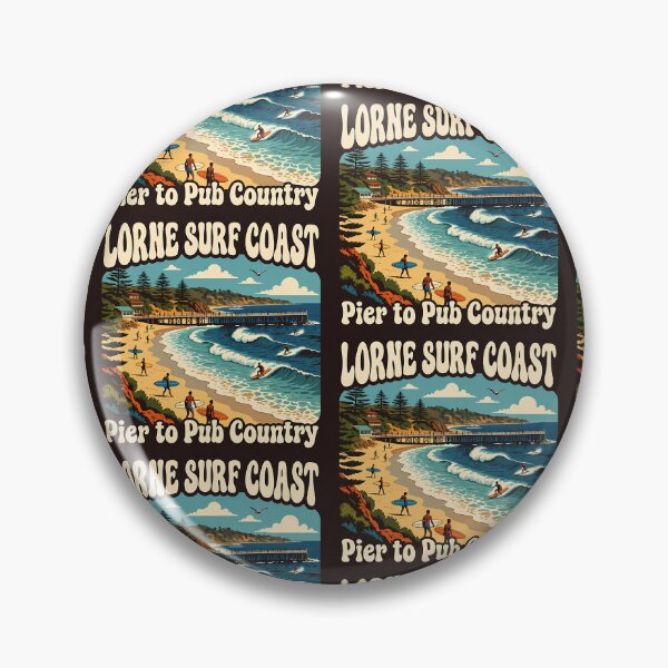 Item preview, Lorne Pier & Beach - Great Ocean Road Surf Art designed and sold by Digital Dreams Arts.