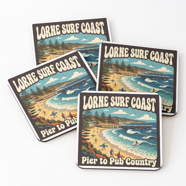 Item preview, Lorne Pier & Beach - Great Ocean Road Surf Art designed and sold by Digital Dreams Arts.