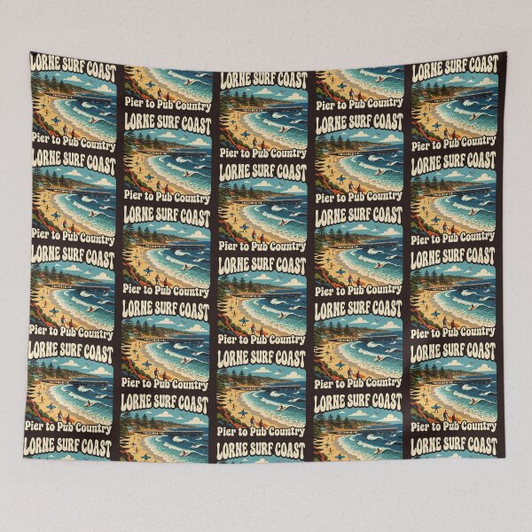 Item preview, Lorne Pier & Beach - Great Ocean Road Surf Art designed and sold by Digital Dreams Arts.