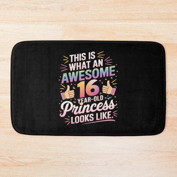 Item preview, 16 Years Old Girl Birthday Quote 16th B-day Princess  designed and sold by MarkLeedsArt.