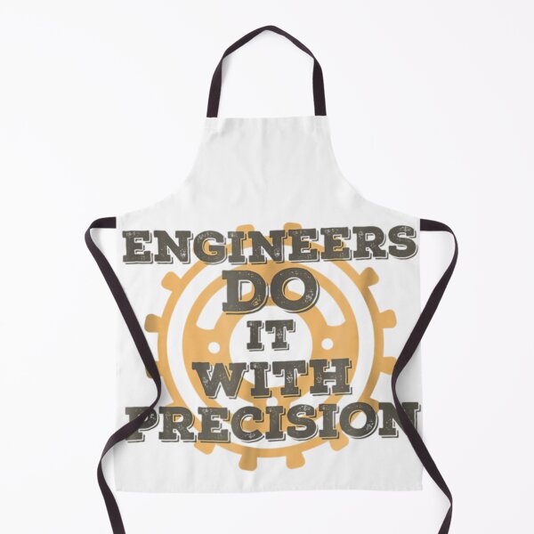 Item preview, Engineers Do It With Precision Gear Typography Humor Design designed and sold by DaphoLatara.