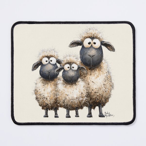 Item preview, Gorgeous Sheep ' The Sherpas ’ BY SHiRLeY MacARTHuR designed and sold by Shirley MacArthur Art.