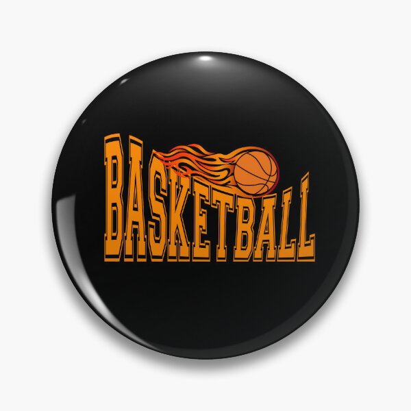 Item preview, Basketball - Flaming Ball Typography Design designed and sold by LoudVictory.