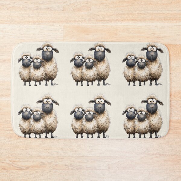 Item preview, Gorgeous Sheep ' The Sherpas ’ BY SHiRLeY MacARTHuR designed and sold by Shirley MacArthur Art.