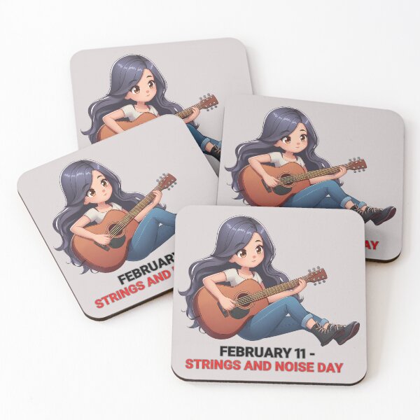 Item preview, Girl playing guitar – National Guitar Day designed and sold by Art-Arcade6.
